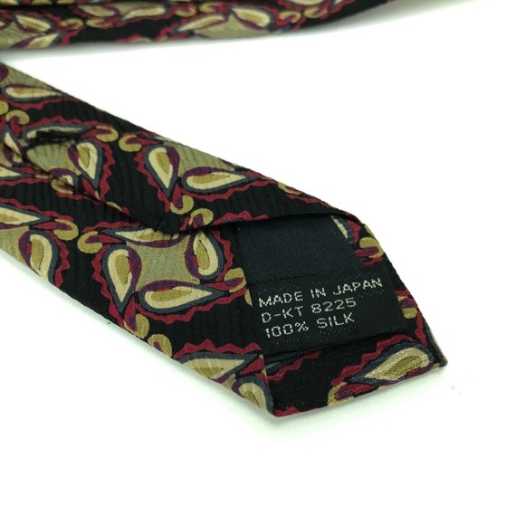 JHANE BARNES Tie Original Fabric 100% Silk Japan Geometric Men’s Necktie 👔 57" - Picture 8 of 12